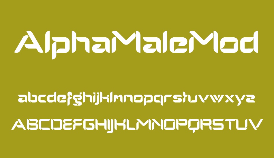 AlphaMaleModern font
