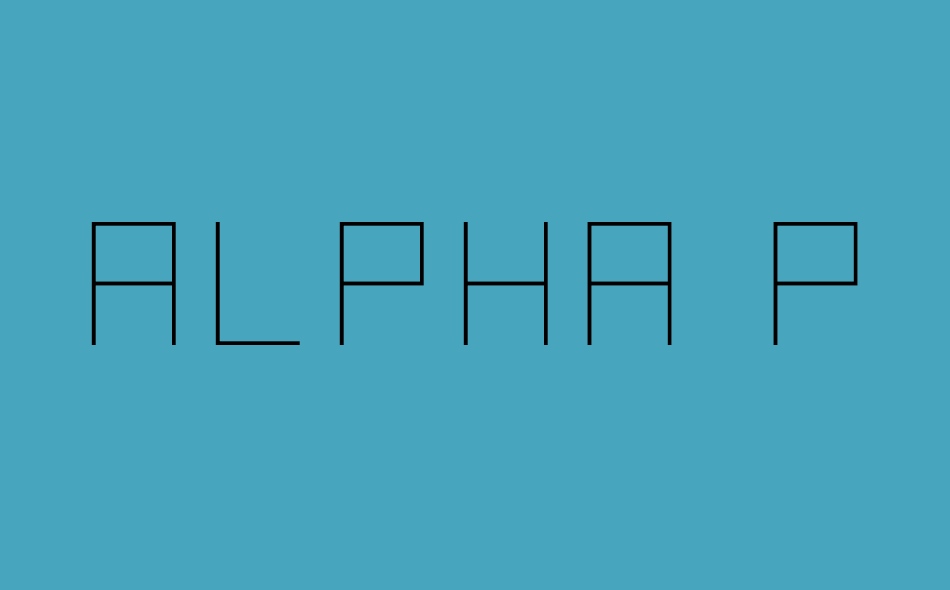 Alpha Prota font big