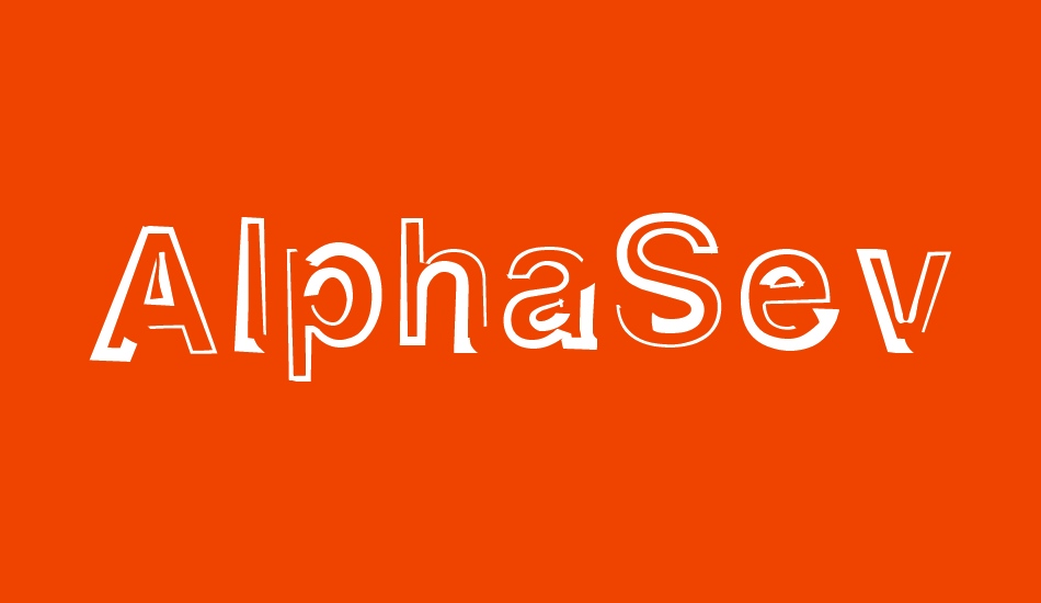 AlphaSevenTeen font big