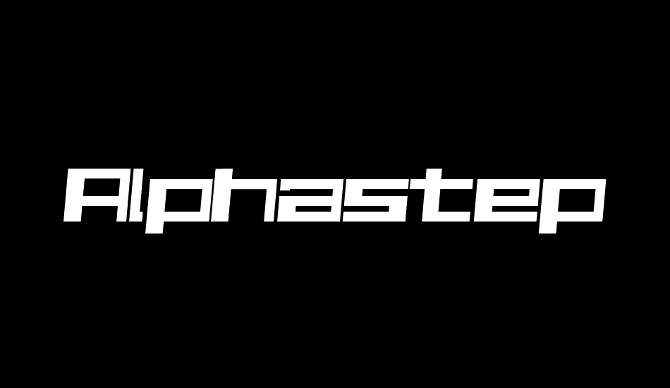 Alphastep i version font big