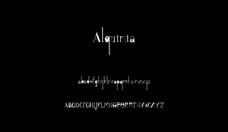 Alquimia font