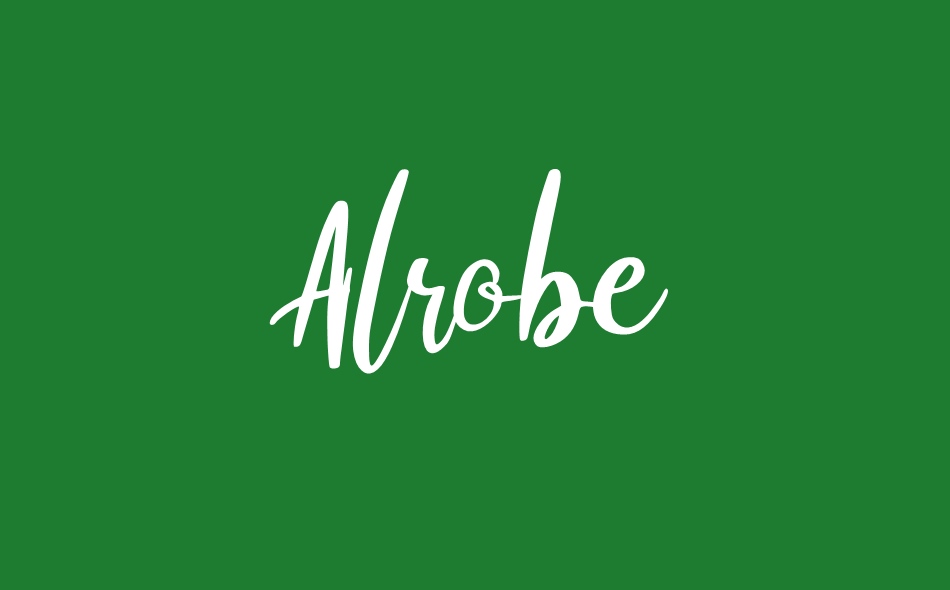 Alrobe font big