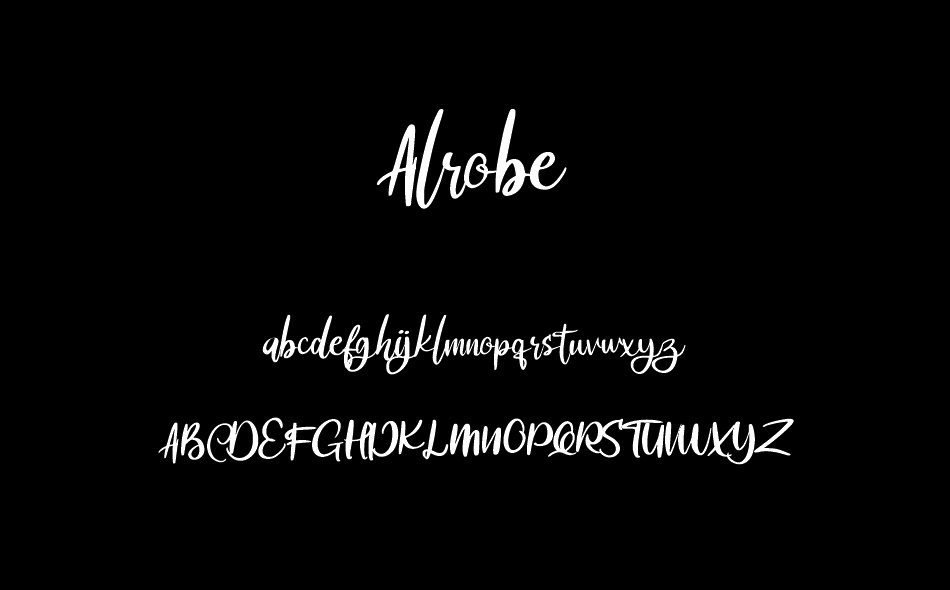 Alrobe font