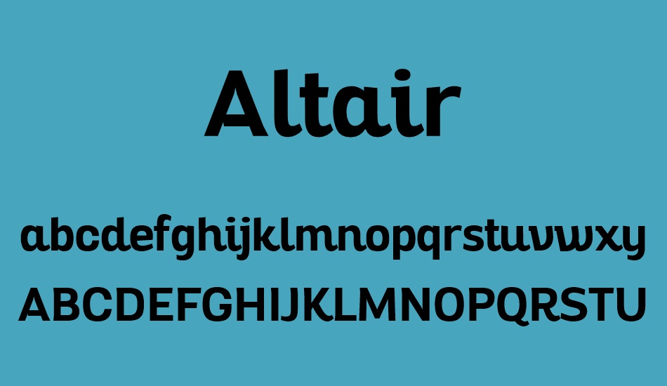 altair font