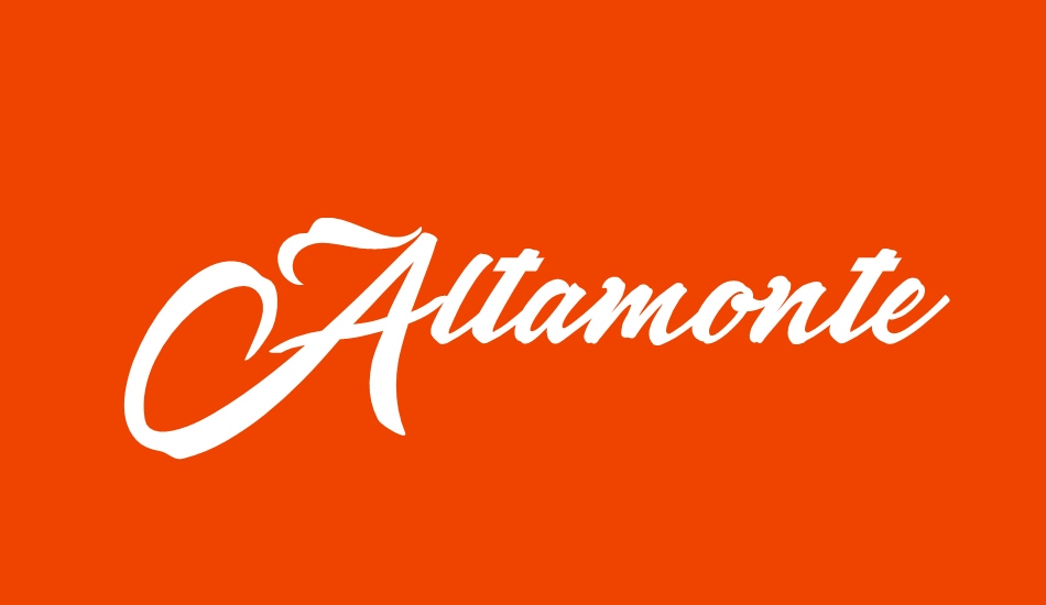 Altamonte Personal Use font big