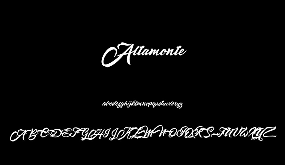 Altamonte Personal Use font