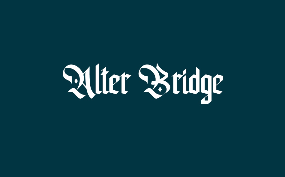 Alter Bridge font big