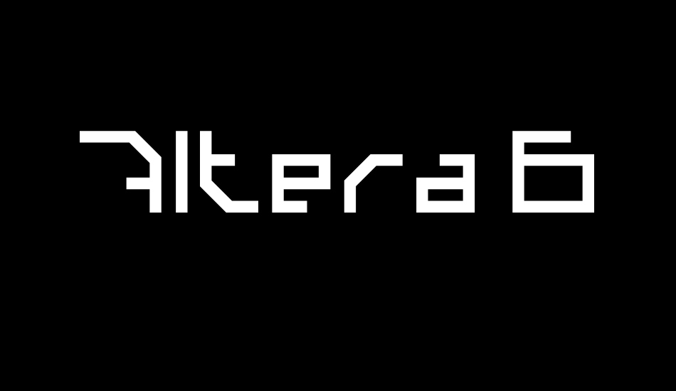 Altera 6 font big