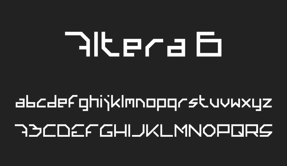 Altera 6 font