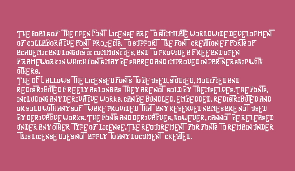 Alternate font 1