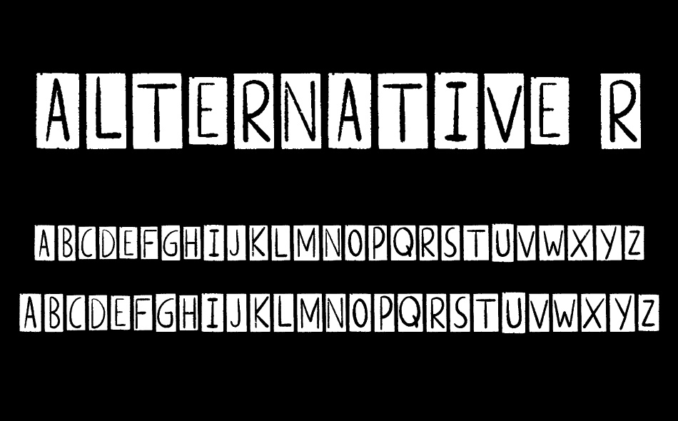 Alternative Rock font