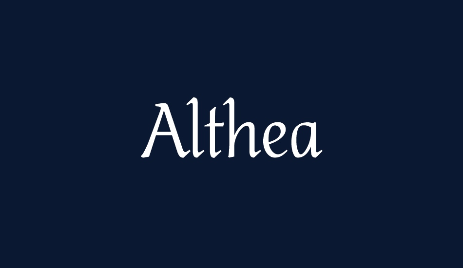 althea font big