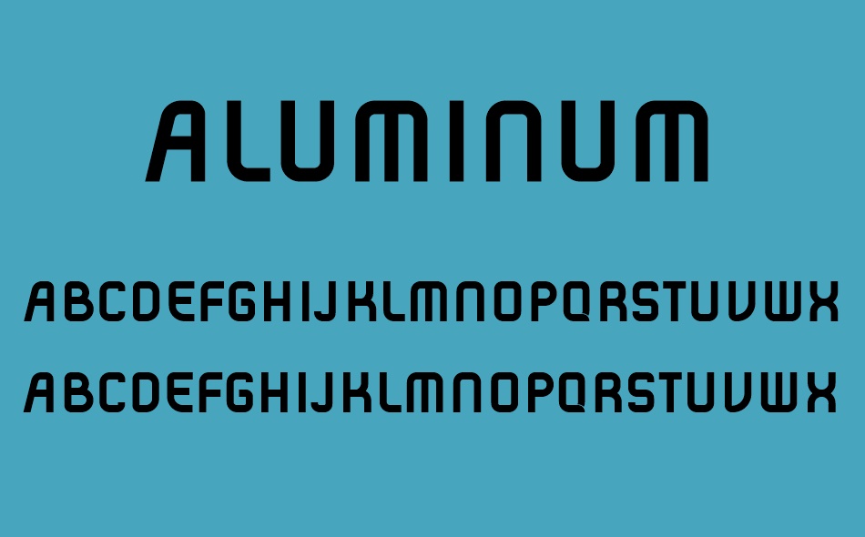 Aluminum font