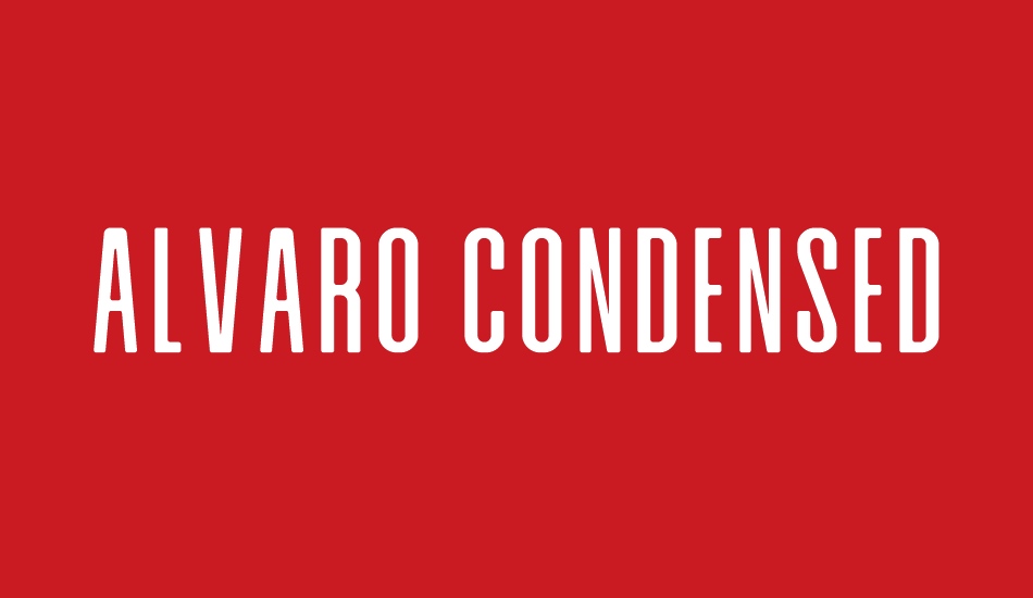 Alvaro Condensed font big