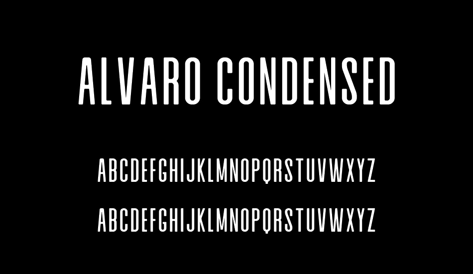 Alvaro Condensed font