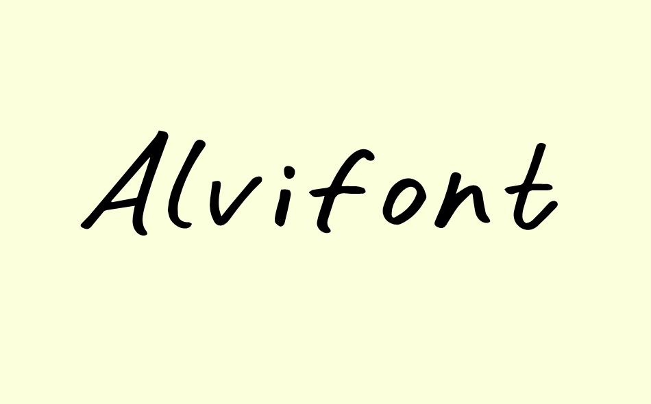 Alvifont font big