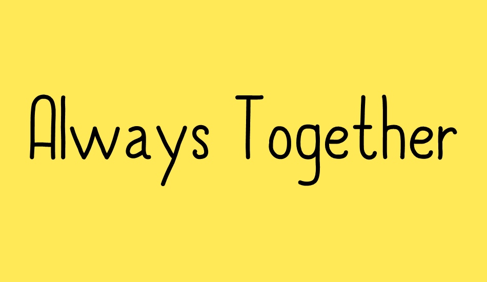 always-together font big