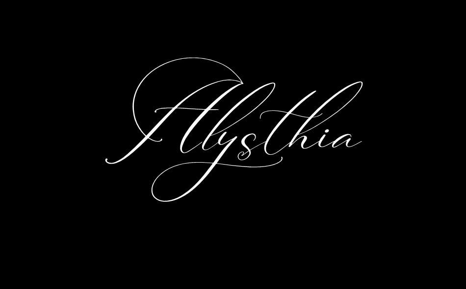 Alysthia font big