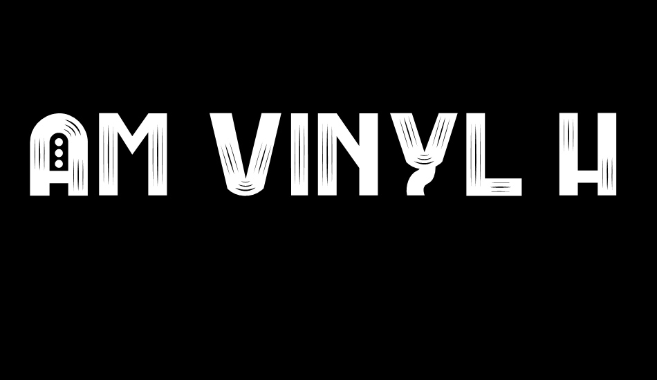 AM VINYL Heavy font big