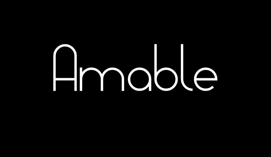 Amable font big