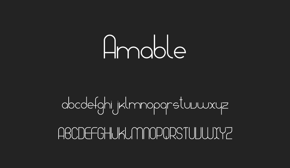Amable font