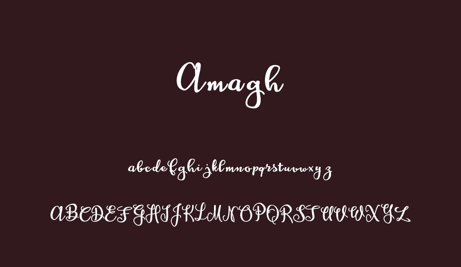 Amagh font