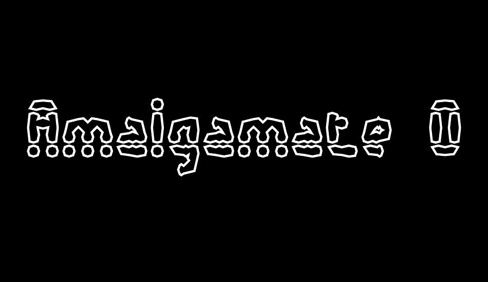 Amalgamate O BRK font big