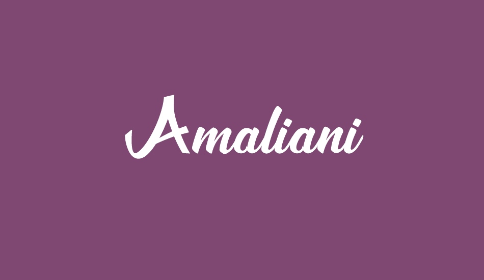 Amaliani font big