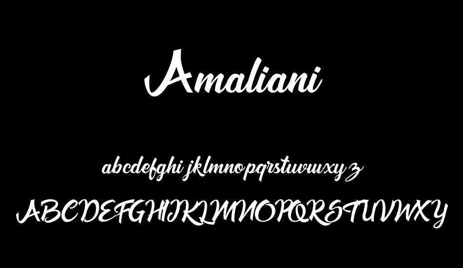 Amaliani font