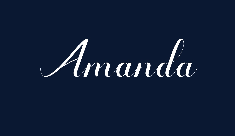 Amanda font big