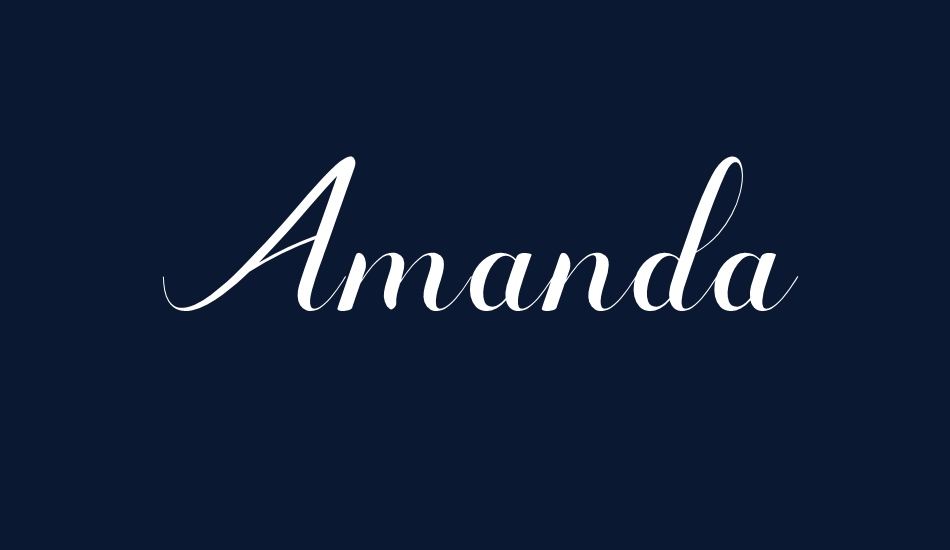 Amanda font big