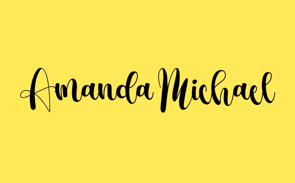 Amanda Michael font big