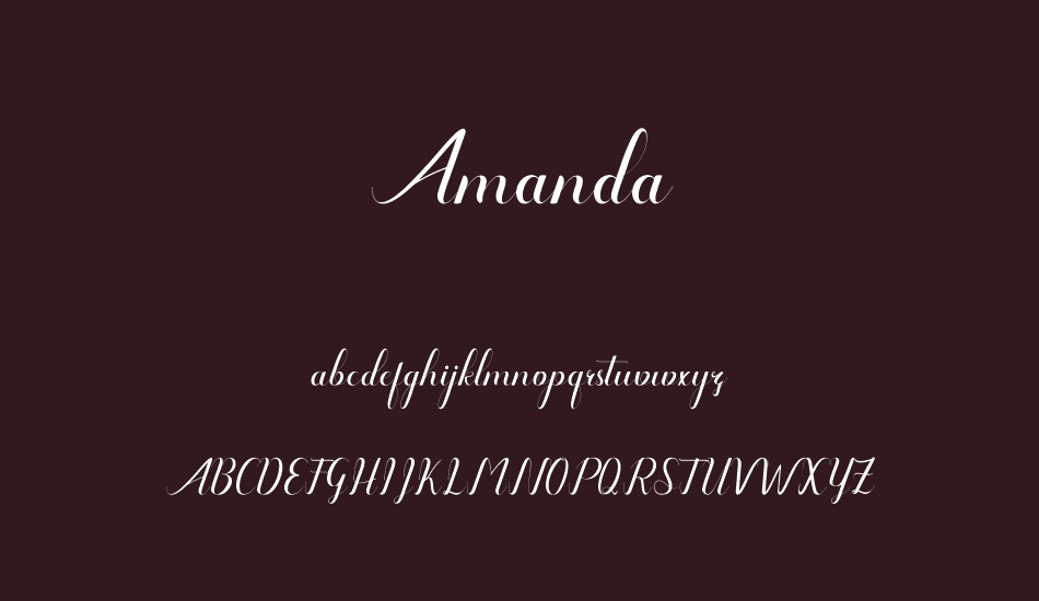 Amanda font
