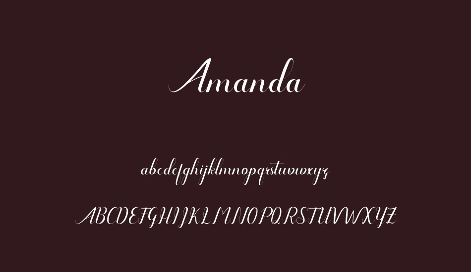 amanda font