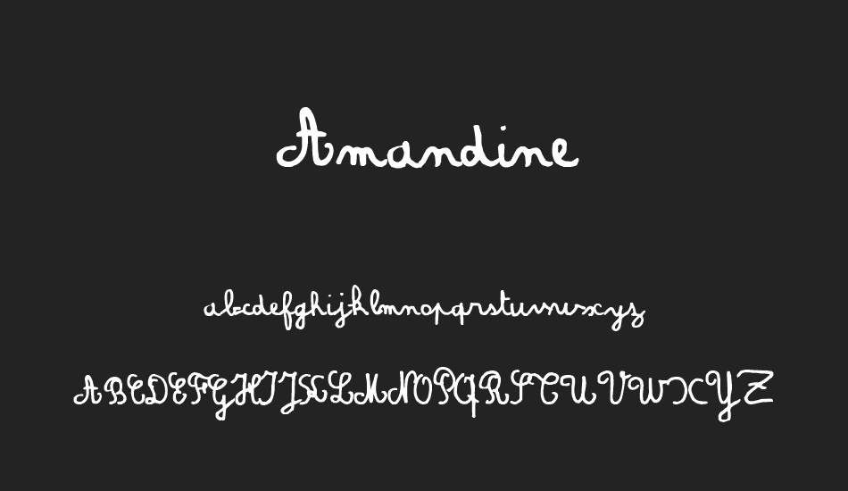 Amandine font