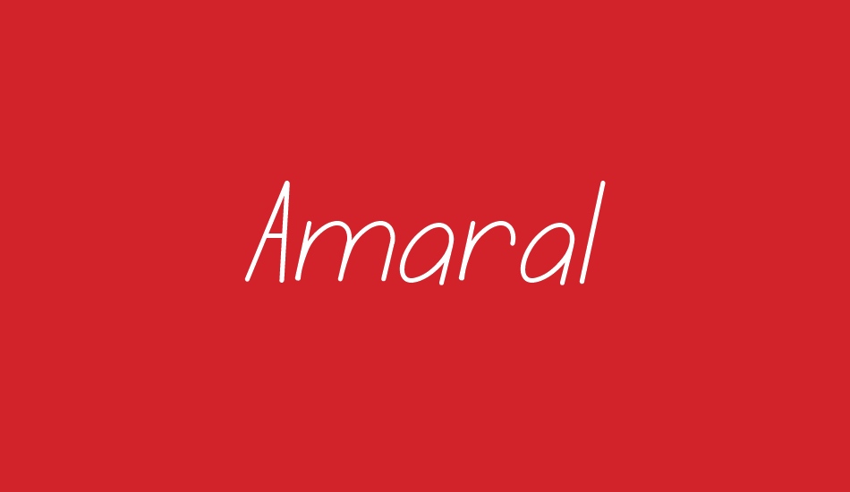 Amaral font big