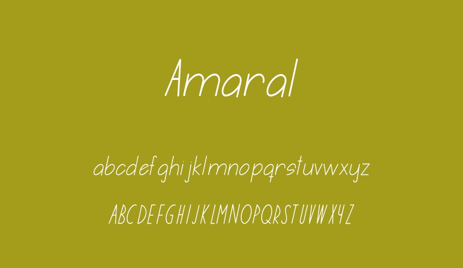 Amaral font