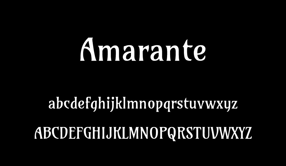 Amarante font