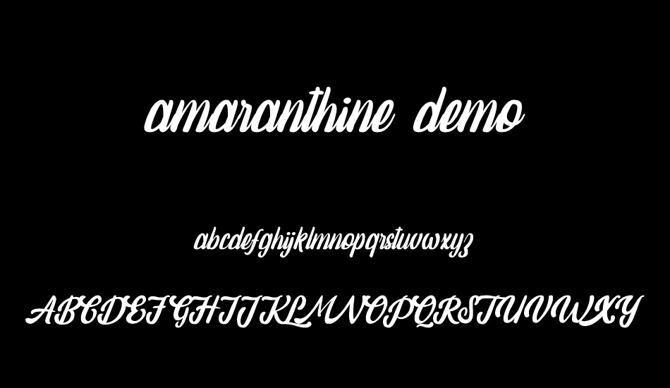 amaranthine demo font