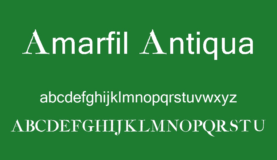 Amarfil Antiqua font
