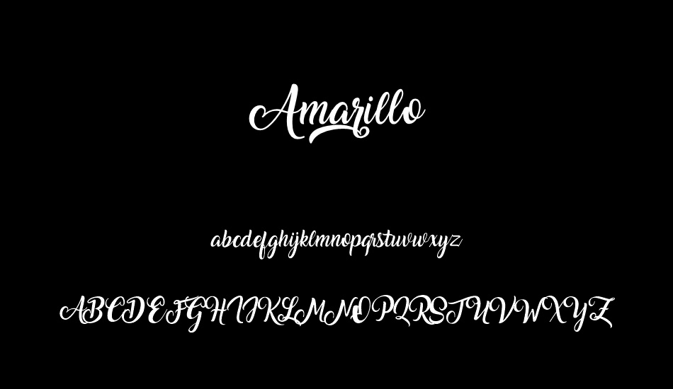 Amarillo font