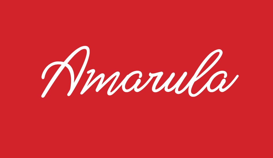 Amarula Personal Use font big