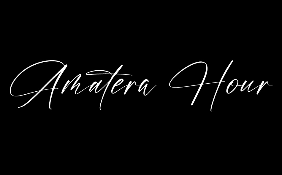 Amatera Hours font big