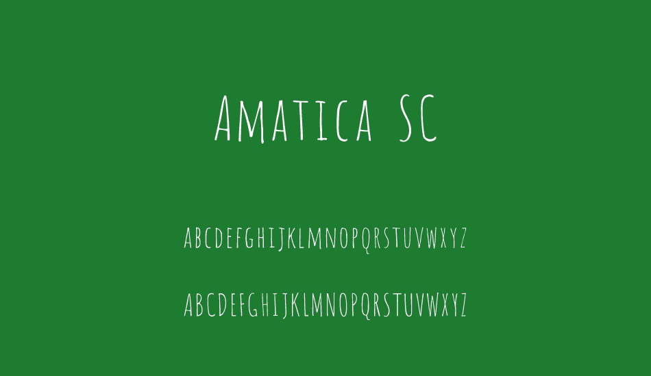 Amatica SC font