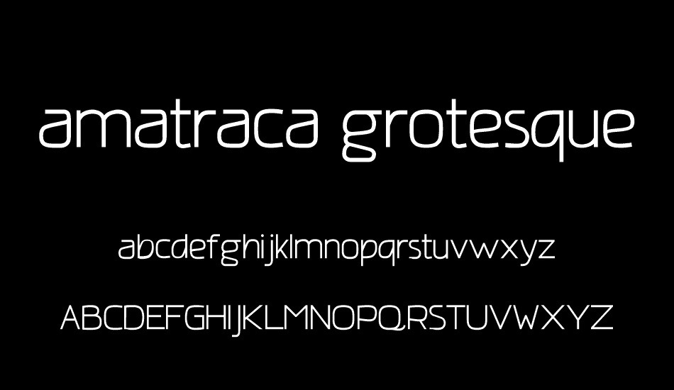 amatraca grotesque font