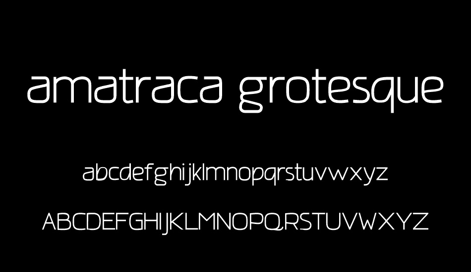 amatraca grotesque font
