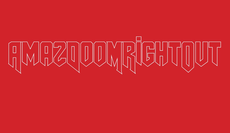 AmazDooMRightOutline font big