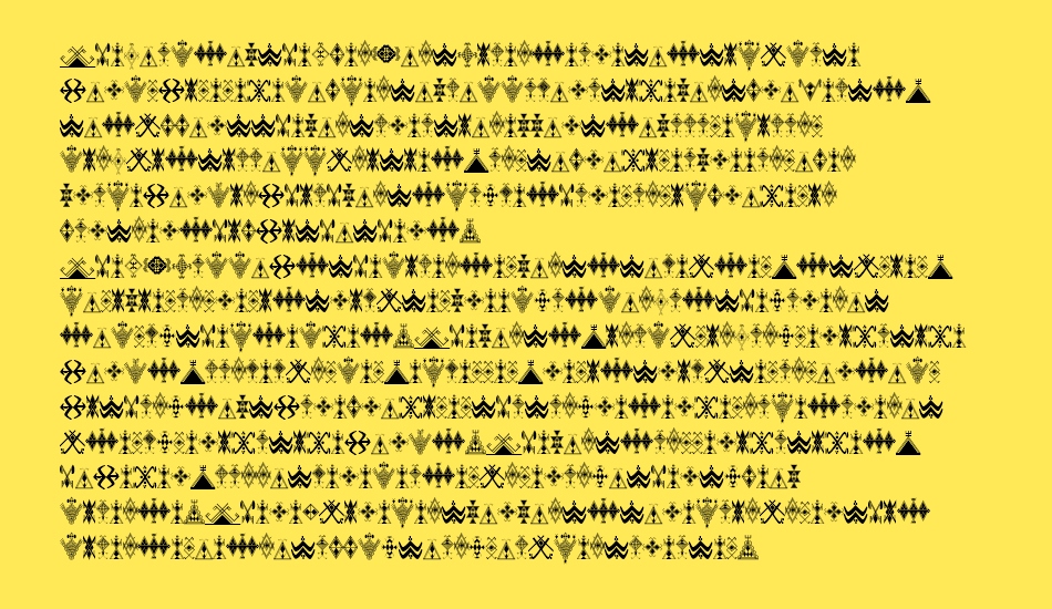 Amazigh Motifs font 1