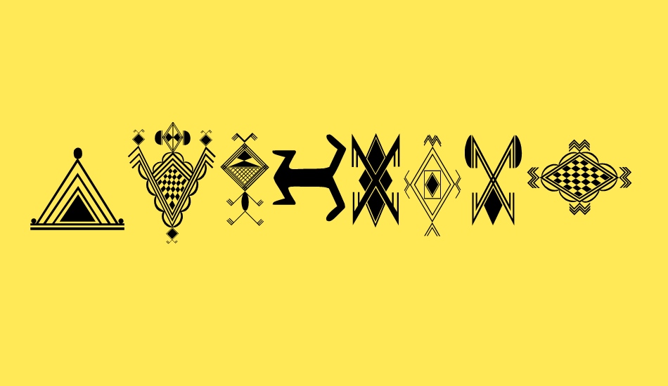 Amazigh Motifs font big