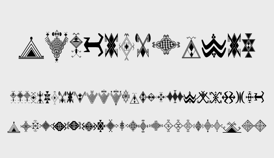 Amazigh Motifs font